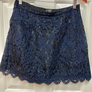 COPY - J Crew Blue Lace Skirt